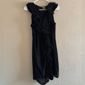 Velvet Ruffle Dress
